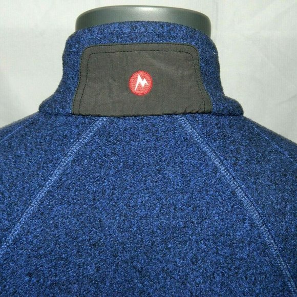 VTG Marmot Blue Fleece Full Zip Jacket XL womens - Picture 8 of 8